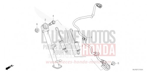 BEQUILLE LATERALE CB500FACT de 2026